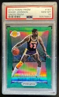 2012 Panini Prizm Basketball Green Magic Johnson #181 PSA 9