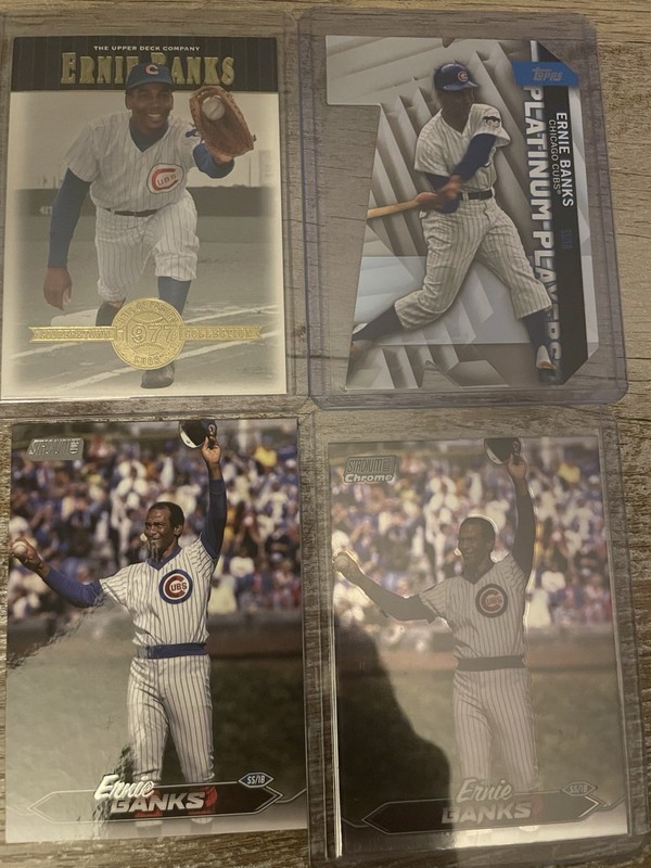 Ernie Banks Four Card Lot (Let’s Play 2 )