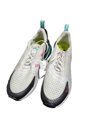 Nike Air Max 270 DR9876-100 Men's US 11 Shoes White South Beach Mesh Sneakers