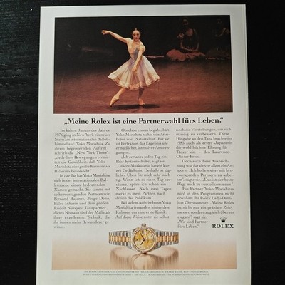 Rolex Lady Datejust Uhr 1992 Vintage Werbung Anzeige Advert Ads Adv Werbeanzeige