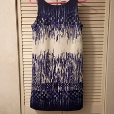 Vince Camuto Printed Ombre Shift Dress Women’s  Size 6 Blue