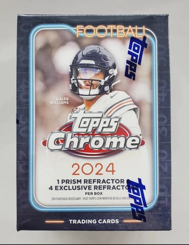2024 Topps Chrome Football Factory Sealed Blaster Box