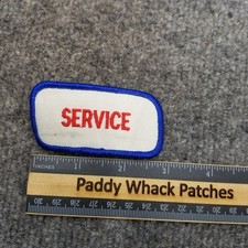 Vintage Service Patch Work Uniform Name Tag Mechanic Car Shop V8x