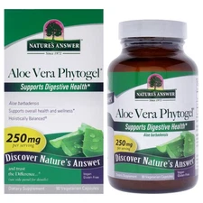 Aloe Vera Phytogel - 250mg by Natures Answer for Unisex - 90 Count Capsules