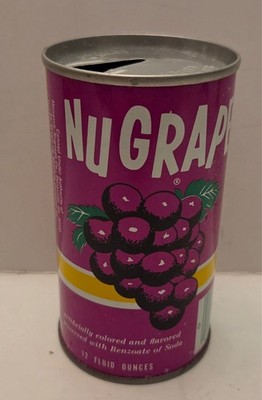 NU GRAPE Vintage Steel Pull Tab Soda Can