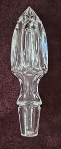Vintage Vertical Thumbprint Design Glass Decanter Stopper Replacement