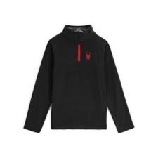 Spyder Speed Black Fleece Half Zip Kids Large Excellent Condition 