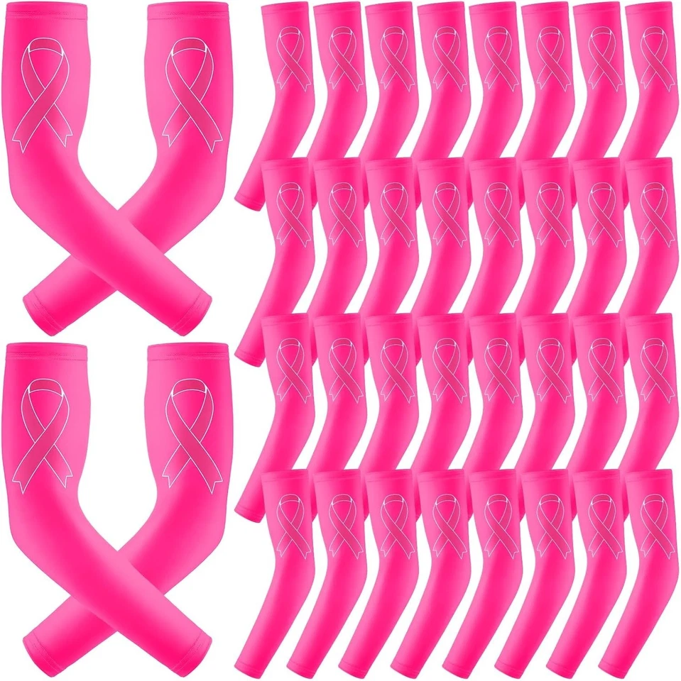 Pink Ribbon Compression Arm Sleeves - Pack of 18 - Image 3 of 4