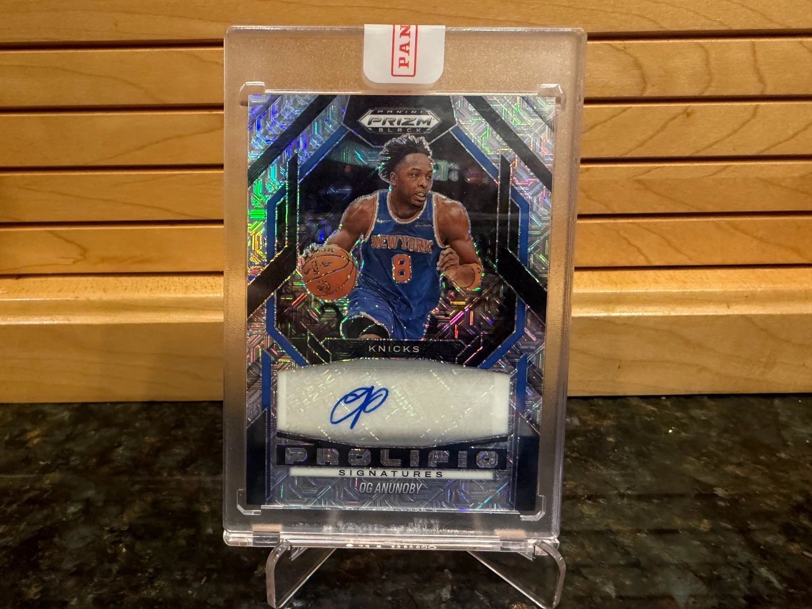 2024-25 Panini Prizm Black OG Anunoby Prolific Signatures Mojo Autograph /25 !! - product detail image 4