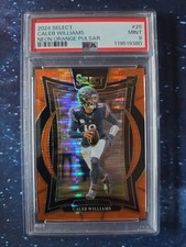 2024 Panini Select FOTL Caleb Williams #25 Neon Orange Pulsar 2/7 (RC) PSA9