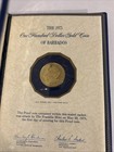 1975 Barbados $100 Proof Gold Coin Franklin Mint — photo 1