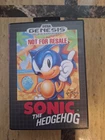 Sonic the Hedgehog - Retail Version - Sega Genesis - Complete Box E