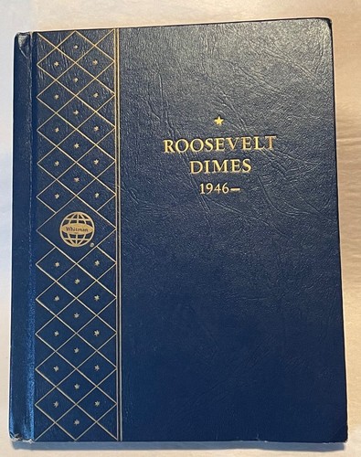Whitman Bookshelf Album #9414 ~ Roosevelt Dimes (1946-  ) ~ Used ~FREE SHIPPING