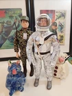 Vintage Gijoe Talking Soldier/Gijoe Astronaut 1960s Hasbro Original Lot