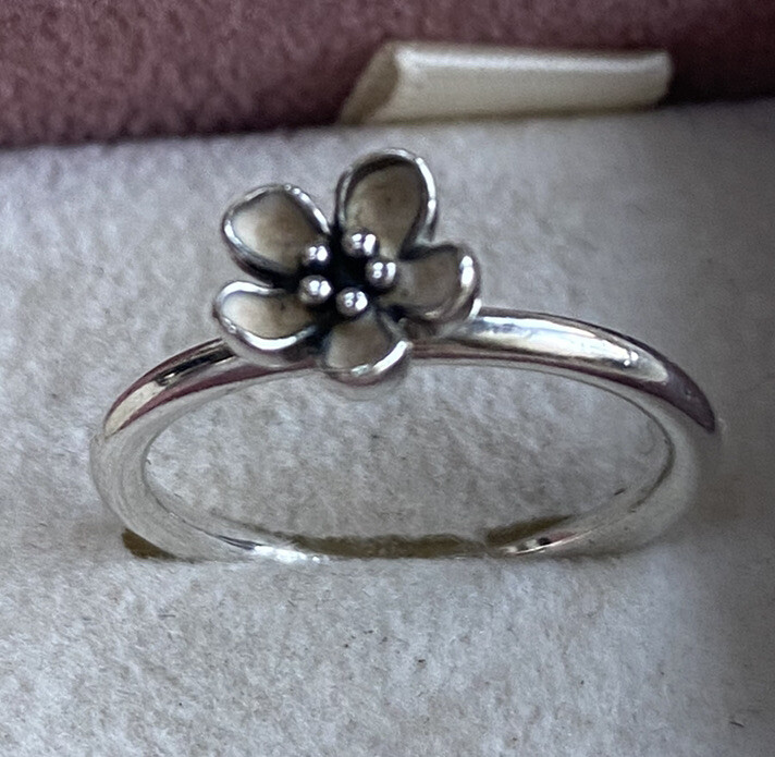 Genuine Pandora Silver  Daisy Patterned  Ring , S… - image 1