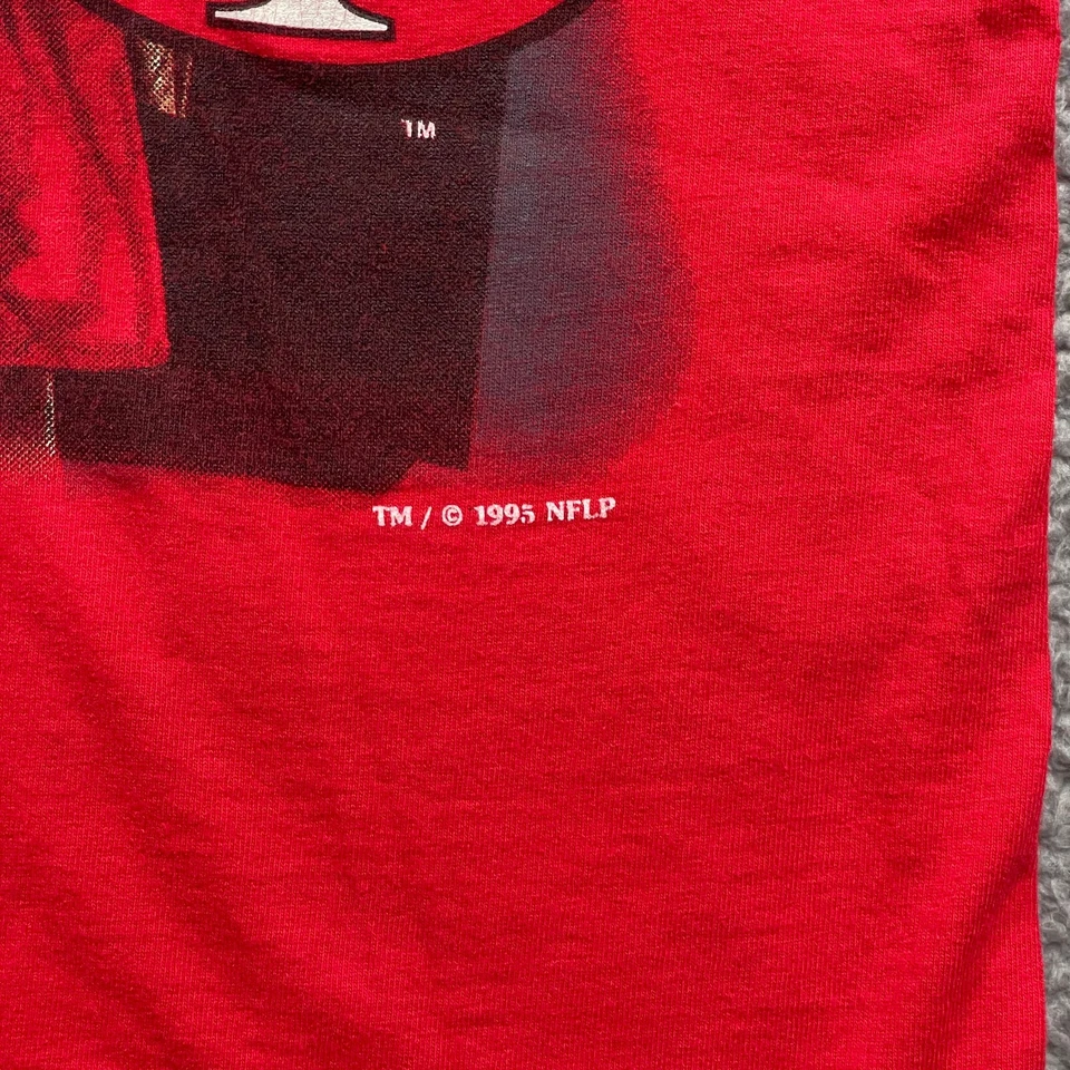 Camiseta Vintage San Francisco 49ers Gráfica Média Bordada Ponto Único '95 - Imagem 4 de 4