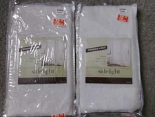 Two Bed Bath and Beyond Crushed Voile 28 x 72 Inch Sidelights