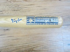 George Kell Autograph Signed Auto Cooperstown Hall of Fame Bat Detroit Tigers