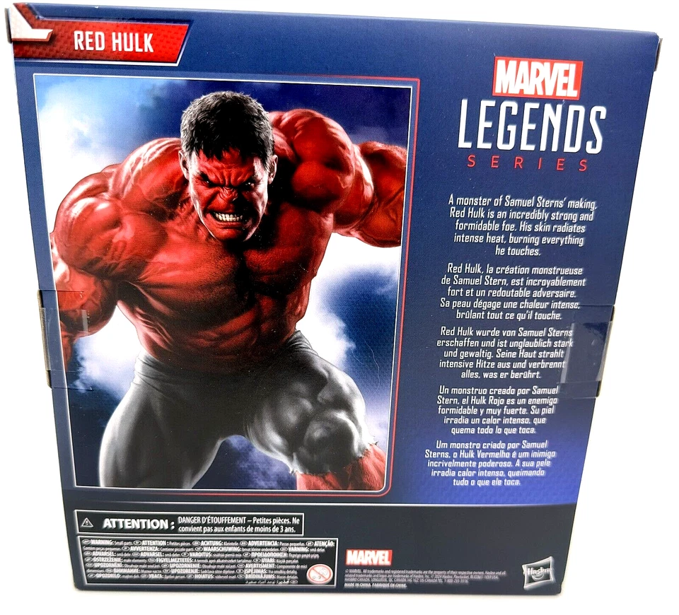 Figura Marvel Legends Capitán América Brave New World Deluxe - Hulk Rojo Foto 2 de 3