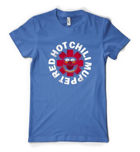 Red Hot Chilli Muppet Zwierzę Rockstar Spersonalizowany Unisex Dorosły T-shirt - Zdjęcie 12 z 20