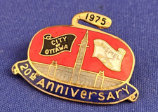 City Of Ottawa 20th Anniversary 1975 Bonspiel OTTAWA Ontario Canada Curling Pin