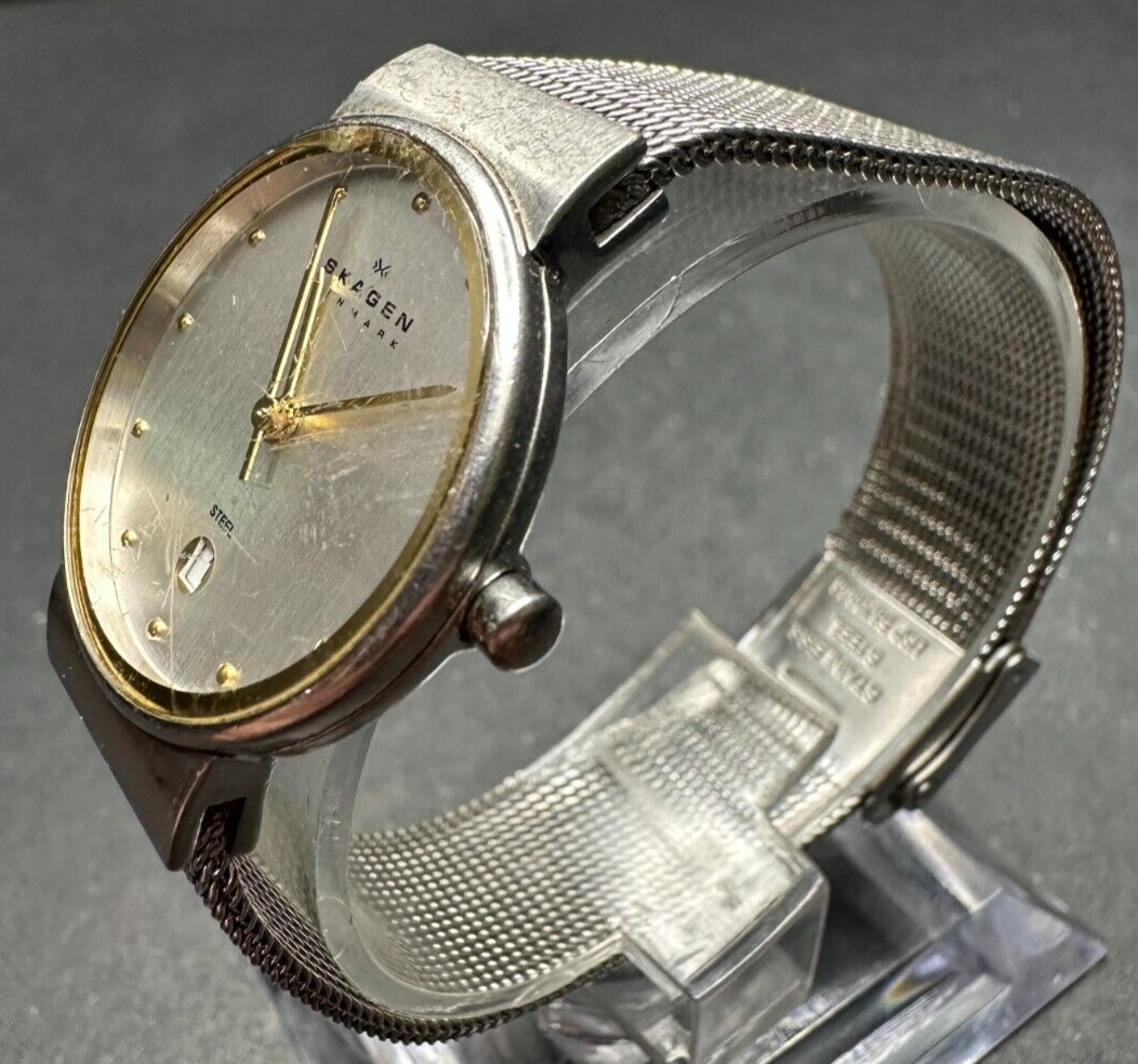 Vintage Women's Skagen Analog Watch WR30M - Untested May Need Battery/Repair