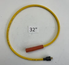 32" Single Replacement YELLOW ACCEL Spark Plug Wire for Points Cap STRAIGHT BOOT