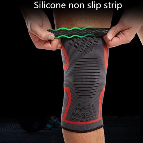 Elastic Knee Pads Fitness Knee Support Brace Sports Compression Sleeve Straps US - Picture 9 of 21