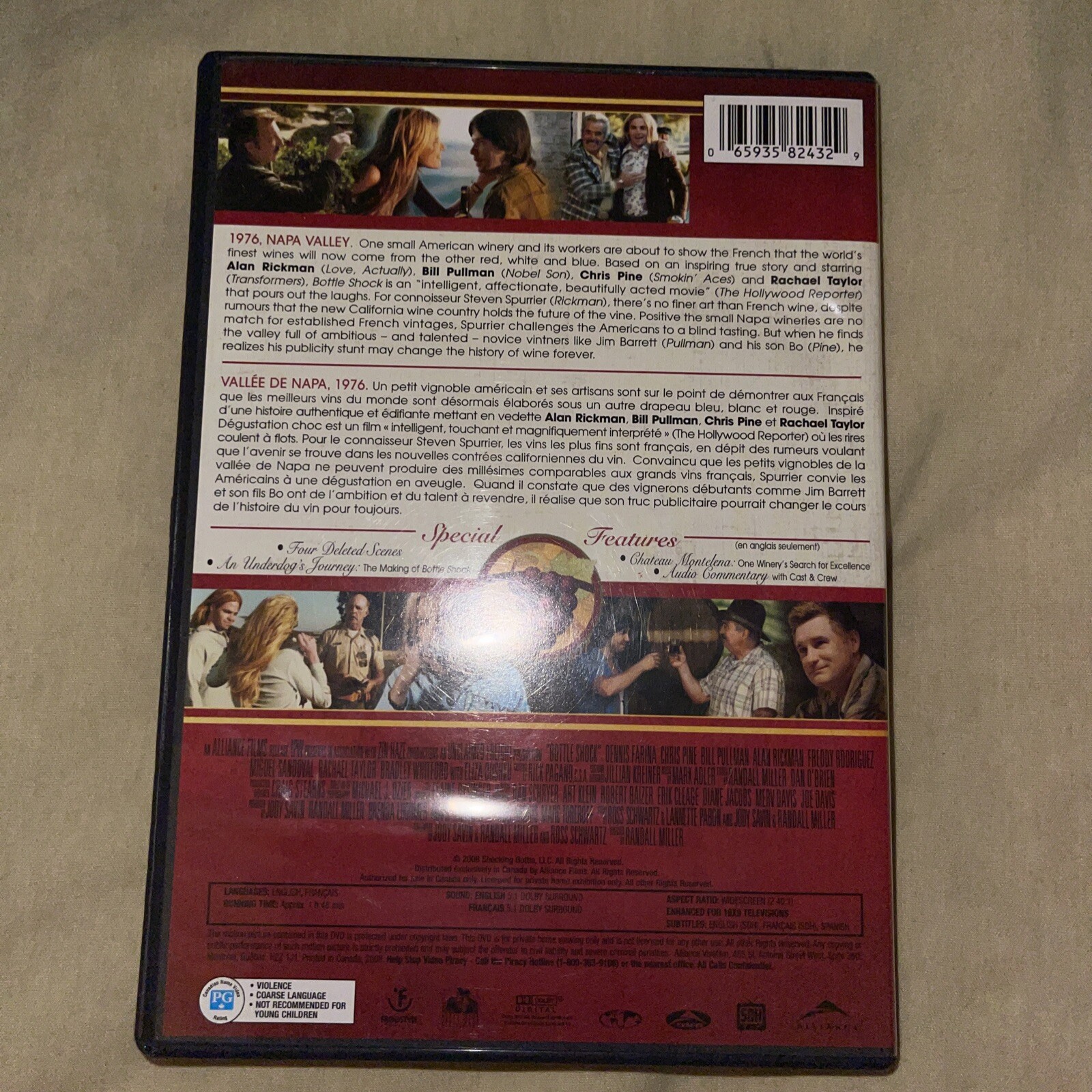 Bottle Shock DVD eBay