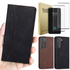 For Samsung Galaxy S23/S23+ FE Case Flip Leather Wallet Cover / Screen Protector