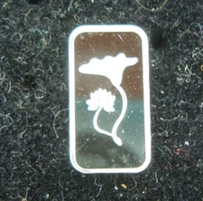 Lotus Petals Flower 1 Gram .999 Fine Silver   Symbol for Purity Beauty
