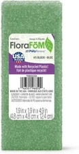 FloraCraft Styrofoam Block 1.9 Inch x 1.9 Inch x 4.8 Inch Green,Styrofoam Forms