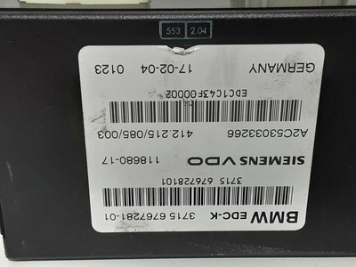 BMW E65 7 Series 730 Suspension Control Module Unit Edc-k 6767281  