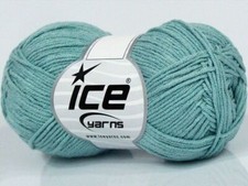 8-Skein Lot Lorena Bamboo Yarn fine summer 8x50g Light Turquoise