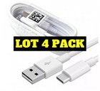 4X OEM SAMSUNG GALAXY S8 S9 Plus Note 9 Charging USB-C Type C Charger Cable