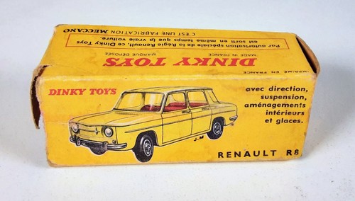 DINKY FRANCE 517 RENAULT 8 R8 jaune de 1962 TRES PROCHE DU NEUF, sans boite EUR 65,00 - FR