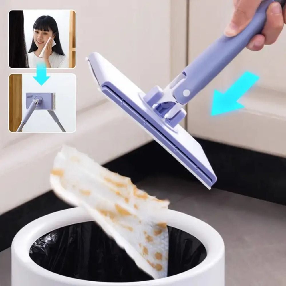 Handfree Washing Washcloth Mop Plastic Electrostatic Dusting Mops eBay