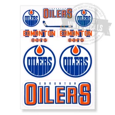 Edmonton Oilers NHL Hockey A4 High Quality Printed Vinyl Decal Sticker Kit New