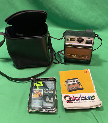 Vintage 1970s Kodak Colorburst 100 Instant Camera Adjustable Focus