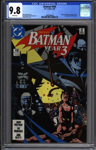 * BATMAN #436 CGC 9.8 Year 3 Pt 1 1st Tim Drake! Wolfman Perez (3803848006) *