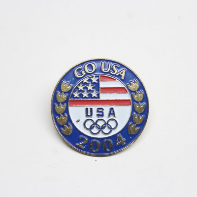Go USA Olympics 2004 Lapel Pin