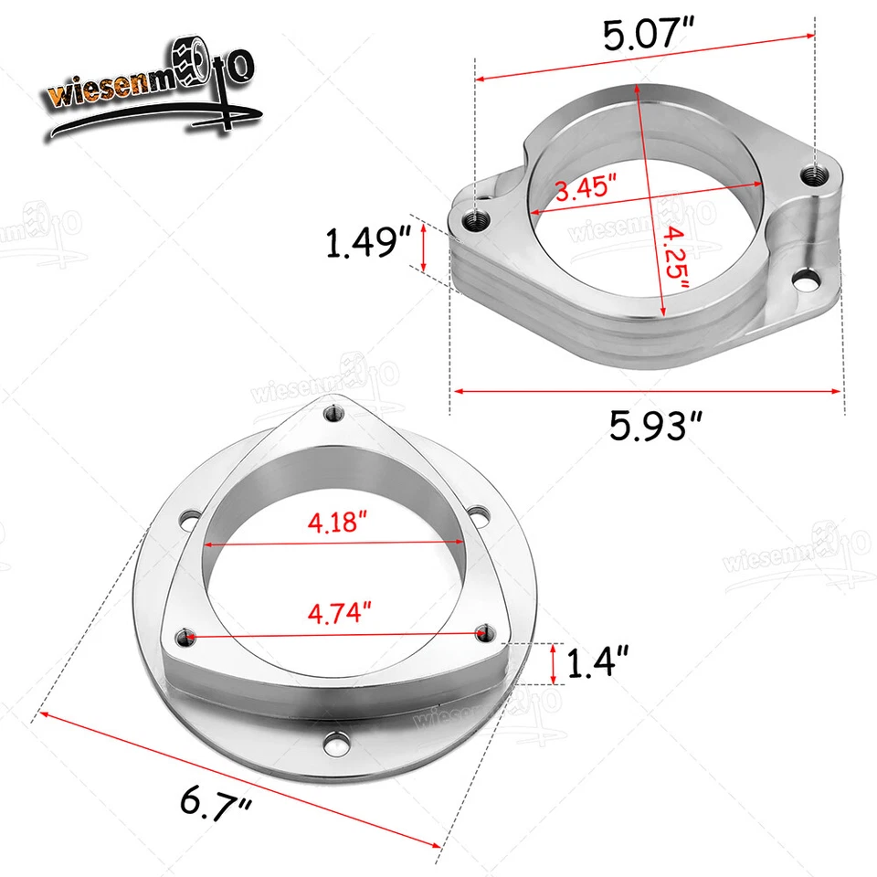 Espaçadores de elevação de tarugo de 2 pol. para 2010-2015 Subaru Legacy & Outback & FRS / BRZ - Imagem 3 de 4