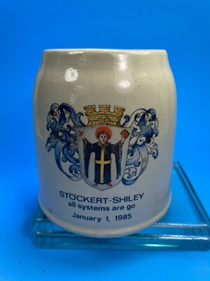 Vintage Muchen Munich Stockley - Shiley Beer Stein All System Are Go 1985  C73