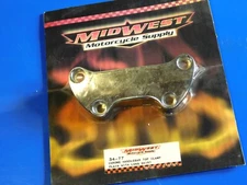 Chrome Upper Handlebar Riser Clamp For Most Harley Models. 74 - 15