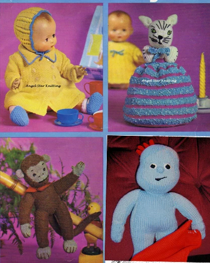 huge Vintage Knitting Patterns Toys Dolls and cloths COLLECTION ON CD - Image 2 of 3