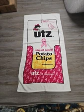 Utz potato chip breast cancer awareness beach towel