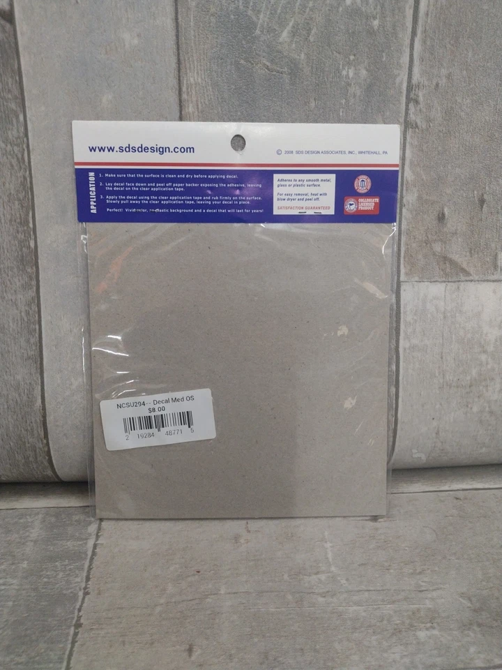 SDS Design NC State Wolfpack Football Vinyl Decals Easy Apply Indoor/Outdoor 6x4 - Image 2 of 3