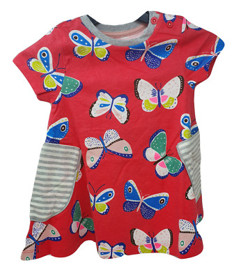 Ex Mini Boden Hotchpotch Tunika Kleid im Schmetterlings Design 2 - 12 Jahre NEU