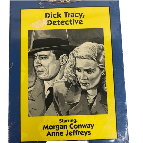 New Dick Tracy Detective VHS Tape Sealed Morgan Conway Anne Jeffreys Splitface - Picture 2 of 6