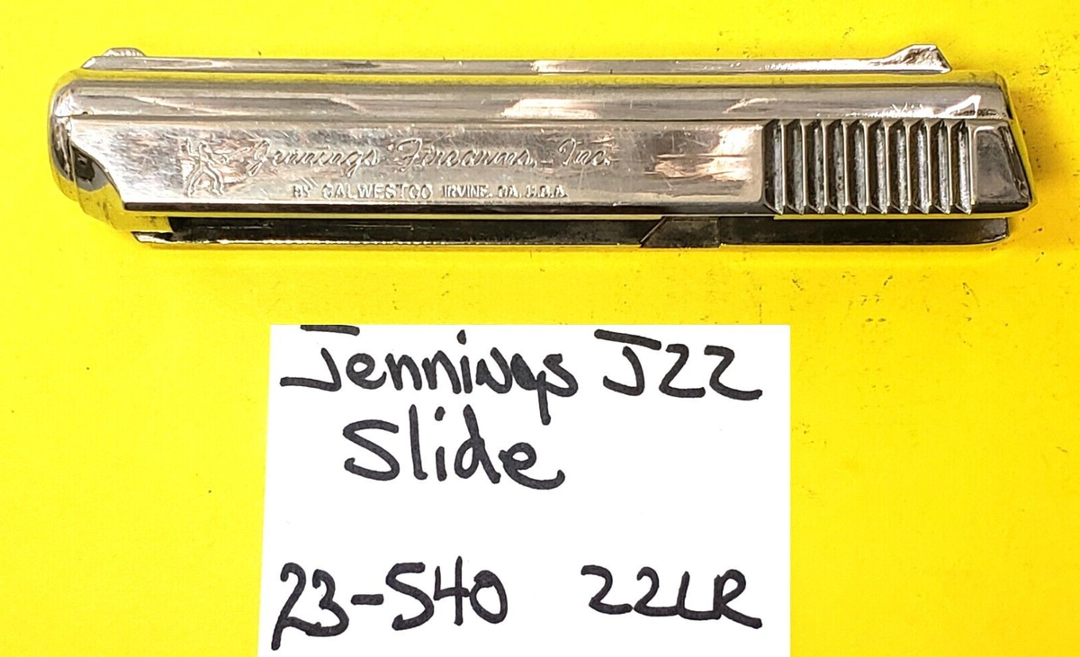 JENNINGS J 22 Used .22 LR. CHROME SLIDE ROUND SAFETY ITEM # 23-540